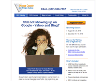 Tablet Screenshot of orangecountysearchengineacademy.com